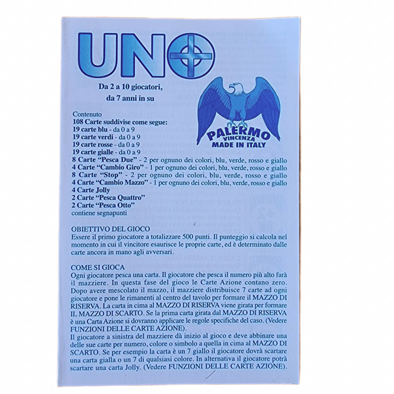 Carte da gioco UNO - Gambardella Pastori e Presepi